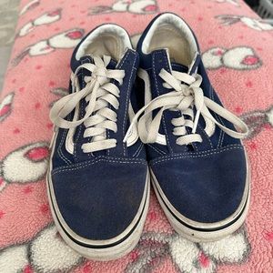 Blue lace up Vans